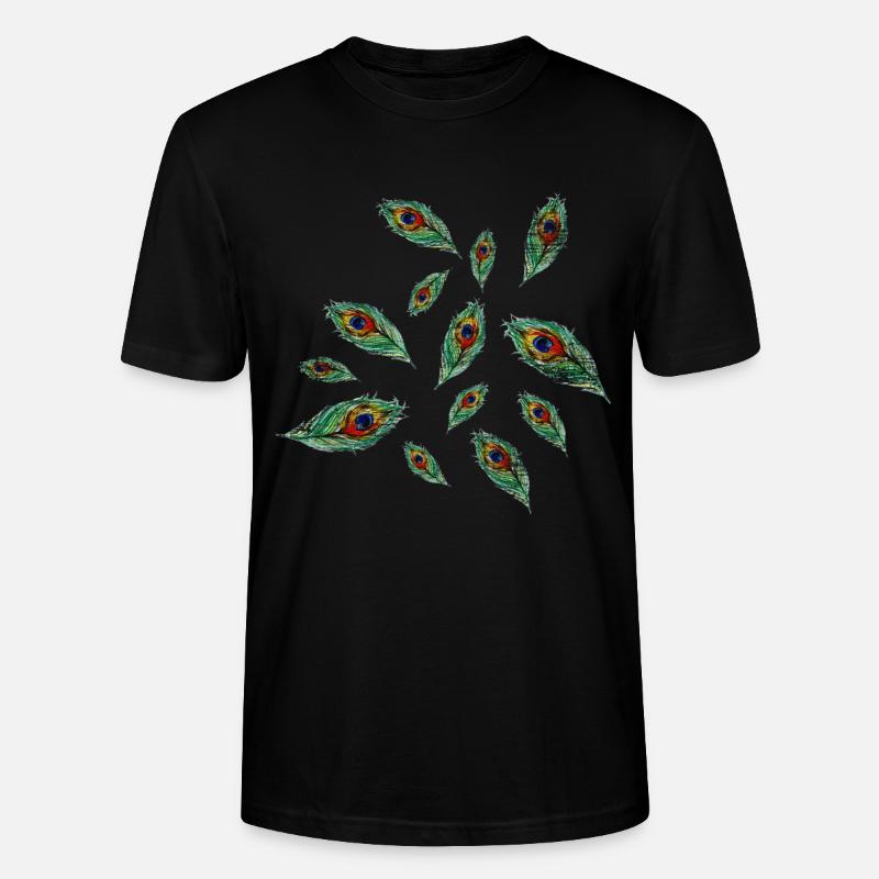 Pfau - Stanley/Stella Unisex Bio-T-Shirt CRAFTER - Schwarz