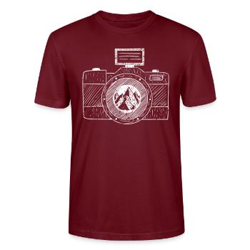 Art de la photographie - T-shirt bio CRAFTER Stanley Stella Unisexe - bordeaux - Devant - Alina (178cm) & Michal (187cm)