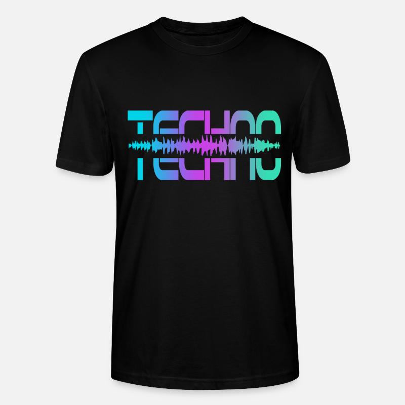Techno Rave Raver - Stanley/Stella Unisex Bio-T-Shirt CRAFTER - Schwarz
