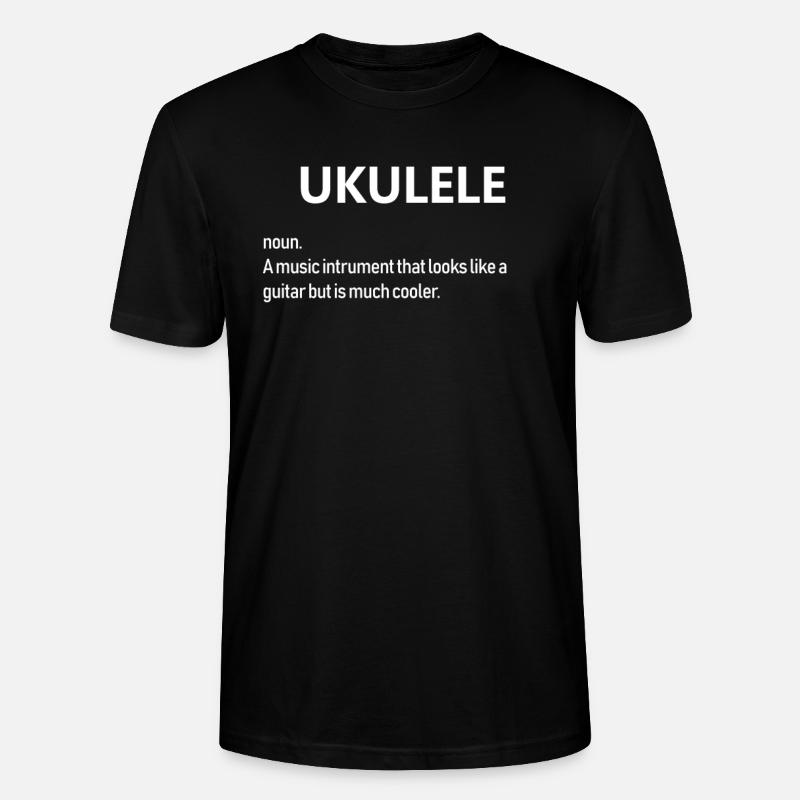 Ukulele - Stanley/Stella Unisex Bio-T-Shirt CRAFTER - Schwarz