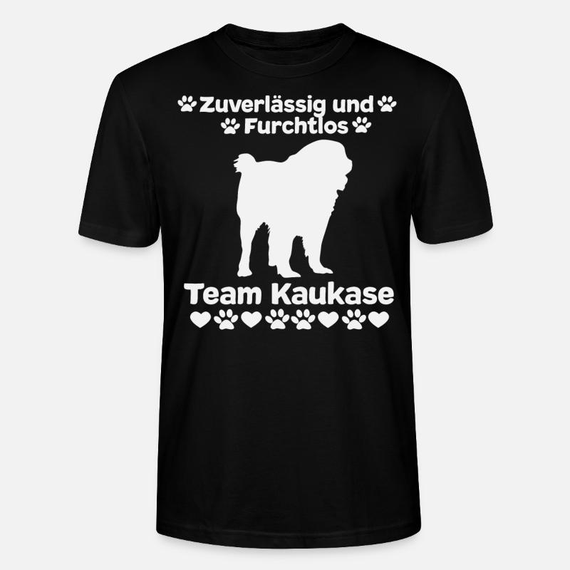 Owtscharka Kaukasischer Schäferhund - Stanley/Stella Unisex Bio-T-Shirt CRAFTER - Schwarz