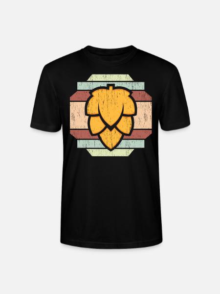 Bier Gerste Wappen - Stanley/Stella Unisex Bio-T-Shirt CRAFTER - Schwarz