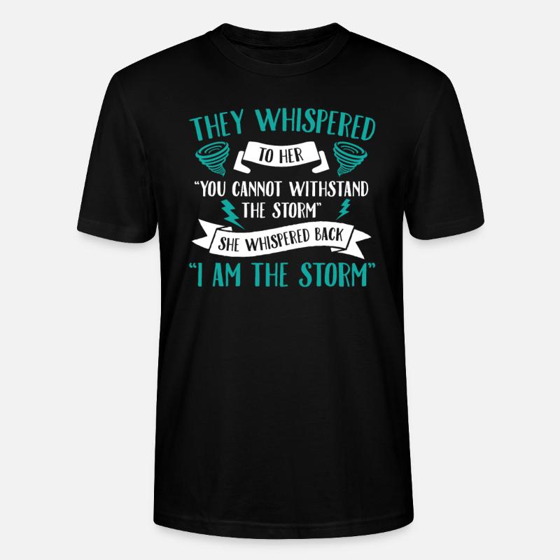 Je suis La tempête - T-shirt bio CRAFTER Stanley Stella Unisexe - noir