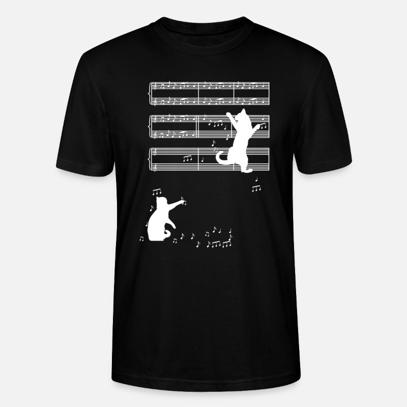 Musique de chat - T-shirt bio CRAFTER Stanley Stella Unisexe - noir