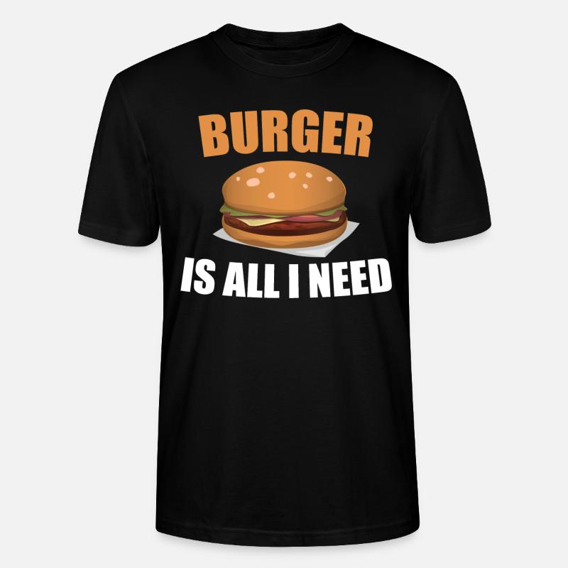 Burger - Stanley/Stella Unisex Bio-T-Shirt CRAFTER - Schwarz