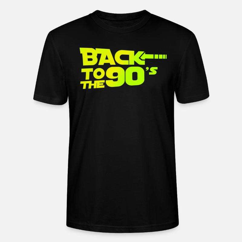 Back To The 90s - Stanley/Stella Unisex Bio-T-Shirt CRAFTER - Schwarz
