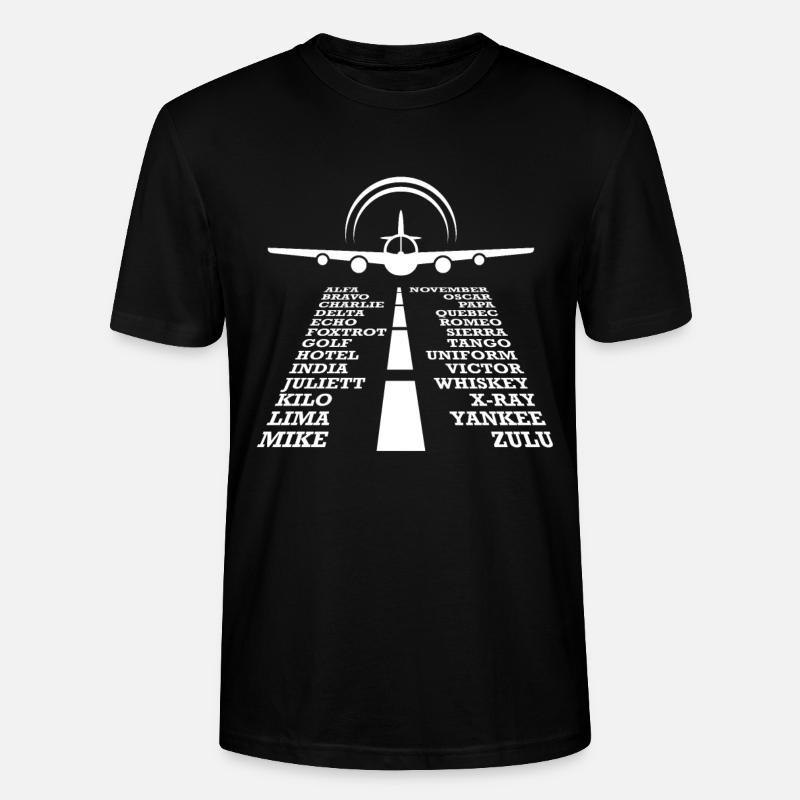 Pilot Flughafen - Stanley/Stella Unisex Bio-T-Shirt CRAFTER - Schwarz