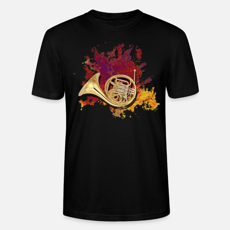 Waldhorn - Stanley/Stella Unisex Bio-T-Shirt CRAFTER - Schwarz