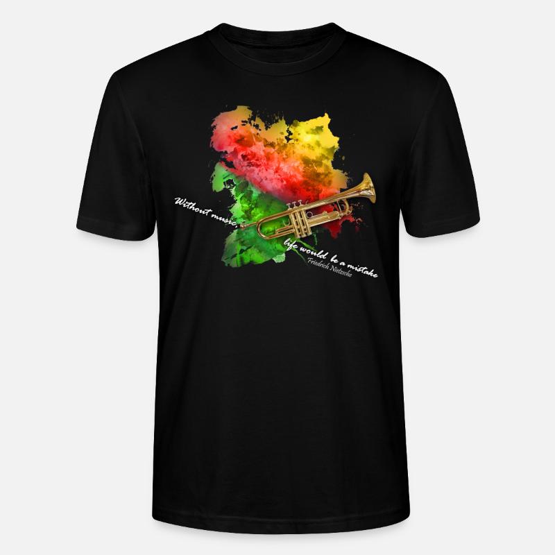 Trompete - Stanley/Stella Unisex Bio-T-Shirt CRAFTER - Schwarz
