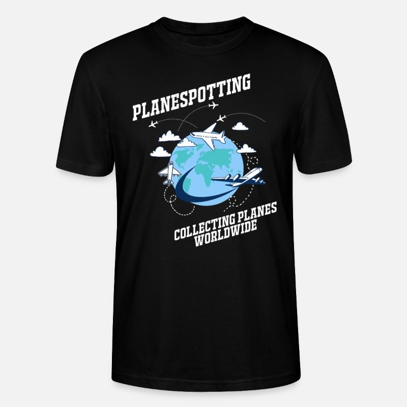 Planespotting - Stanley/Stella Unisex Bio-T-Shirt CRAFTER - Schwarz