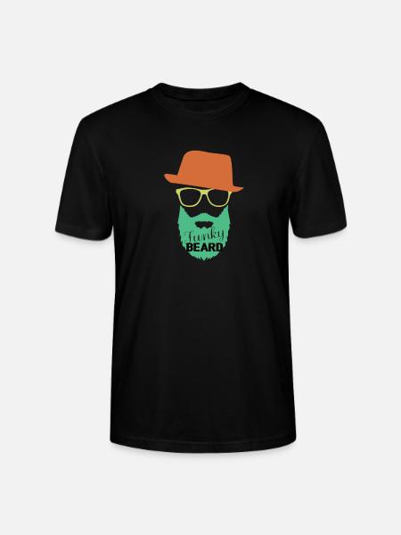 Hipster Bart, Geschenk, Geschenkidee - Stanley/Stella Unisex Bio-T-Shirt CRAFTER - Schwarz