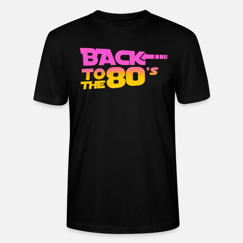 Back to the 80s - Stanley/Stella Unisex Bio-T-Shirt CRAFTER - Schwarz