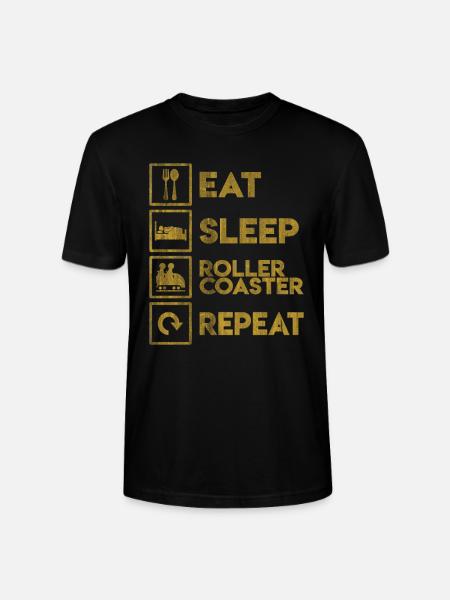 Rollercoaster free time - Stanley/Stella CRAFTER Unisex Organic T-Shirt - black