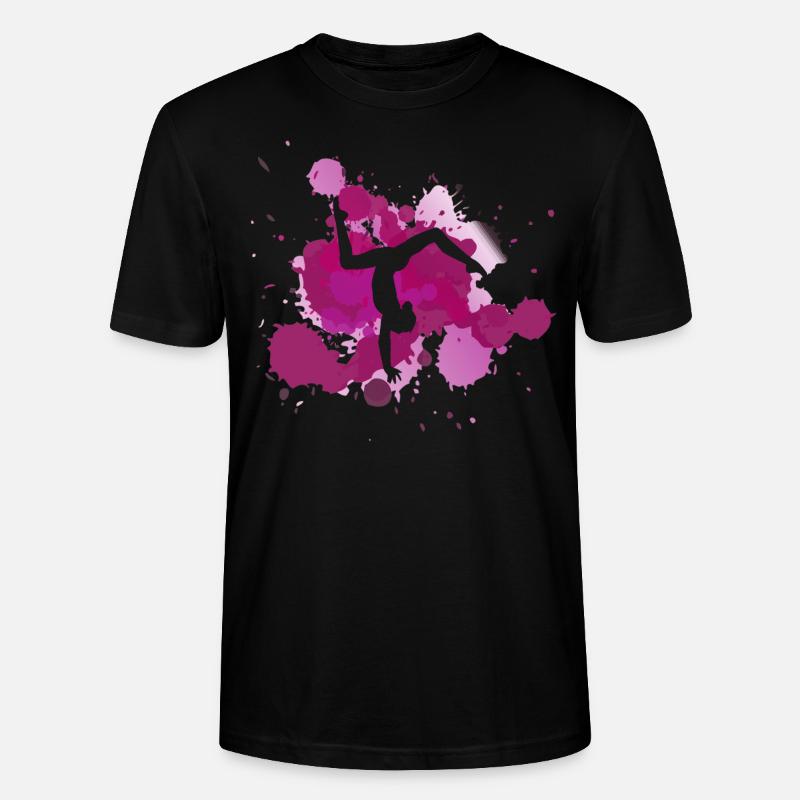 maedchen turnerin turnen geschenk - Stanley/Stella Unisex Bio-T-Shirt CRAFTER - Schwarz