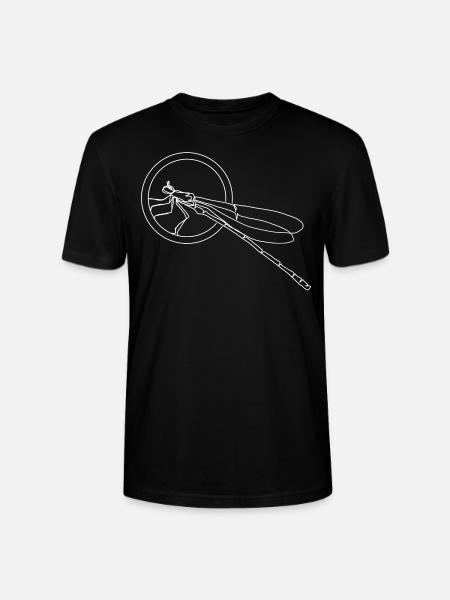 Dragonfly Insect Premium Design Gift - Stanley/Stella CRAFTER Unisex Organic T-Shirt - black