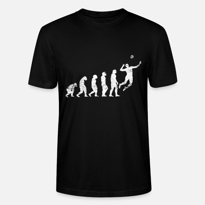 Volleyball Evolution - T-shirt bio CRAFTER Stanley Stella Unisexe - noir