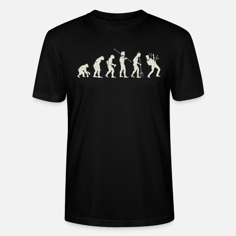 Evolution de la guitare - T-shirt bio CRAFTER Stanley Stella Unisexe - noir