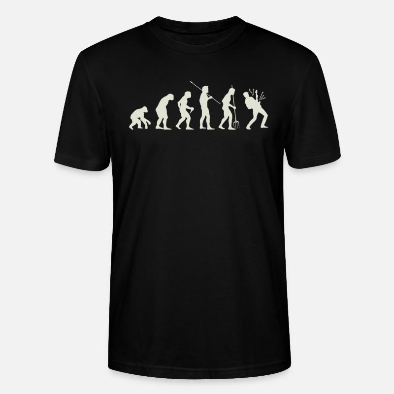 Evolution Gitarre - Stanley/Stella Unisex Bio-T-Shirt CRAFTER - Schwarz