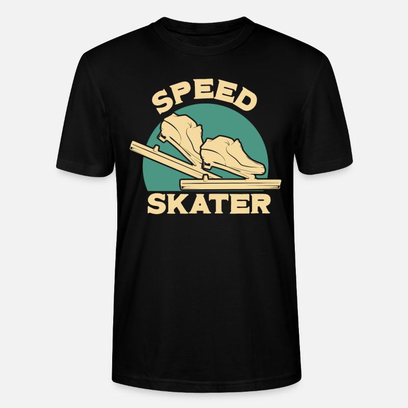 Patineur de vitesse conçoit - T-shirt bio CRAFTER Stanley Stella Unisexe - noir