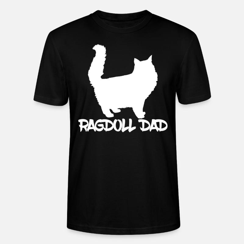 Ragdoll Dad Gift Idea - Stanley/Stella CRAFTER Unisex Organic T-Shirt - black
