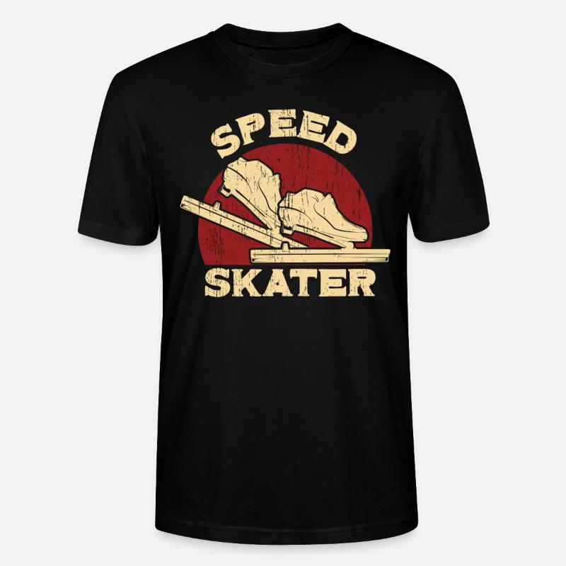 Patinage de vitesse - T-shirt bio CRAFTER Stanley Stella Unisexe - noir