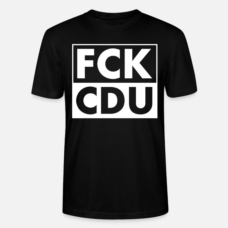 FCK CDU - Stanley/Stella Unisex Bio-T-Shirt CRAFTER - Schwarz