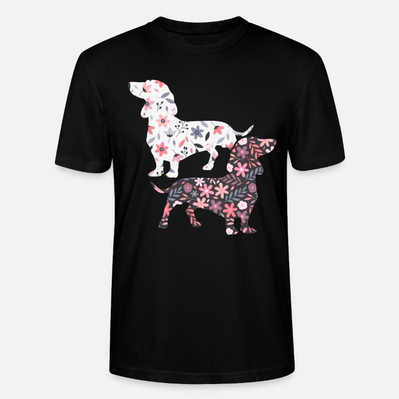 Dackel Hund - Stanley/Stella Unisex Bio-T-Shirt CRAFTER - Schwarz