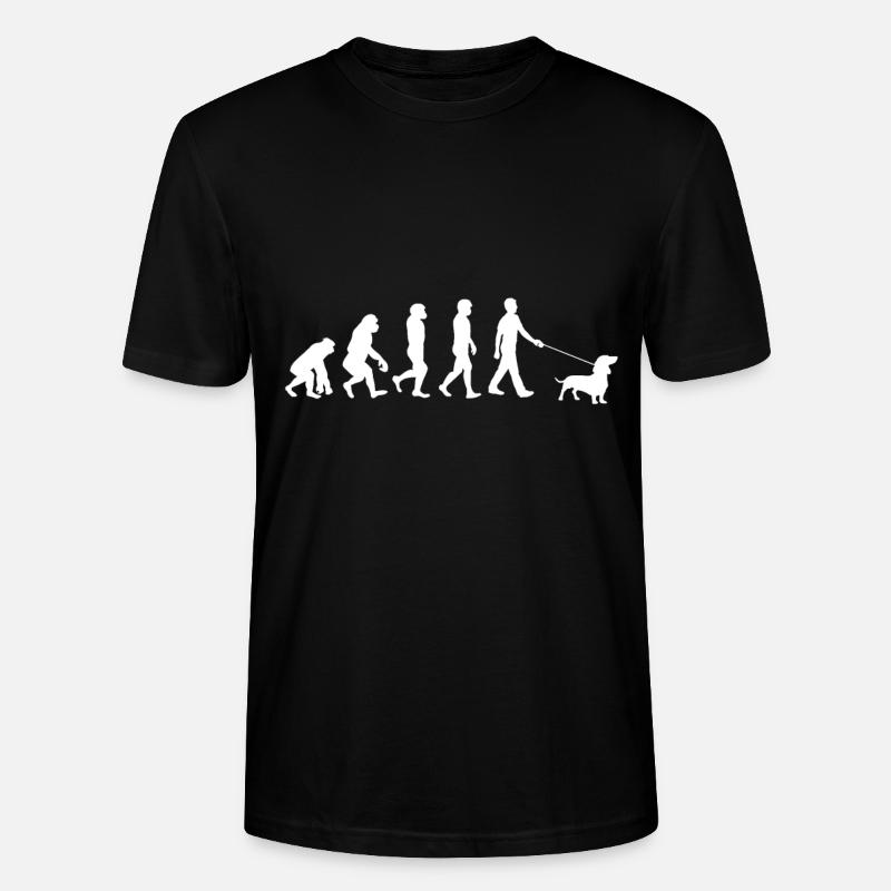 Dackel Evolution - Stanley/Stella Unisex Bio-T-Shirt CRAFTER - Schwarz