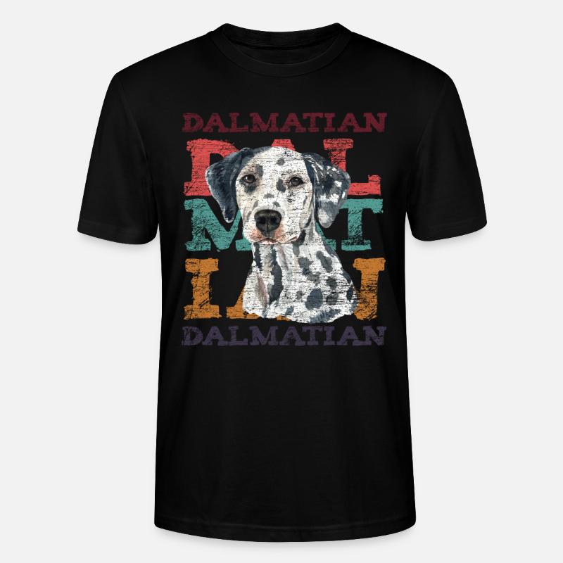 Dalmatiner - Stanley/Stella Unisex Bio-T-Shirt CRAFTER - Schwarz