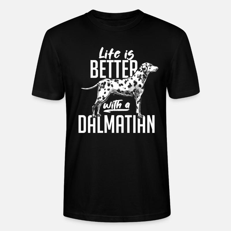 Dalmatiner - Stanley/Stella Unisex Bio-T-Shirt CRAFTER - Schwarz
