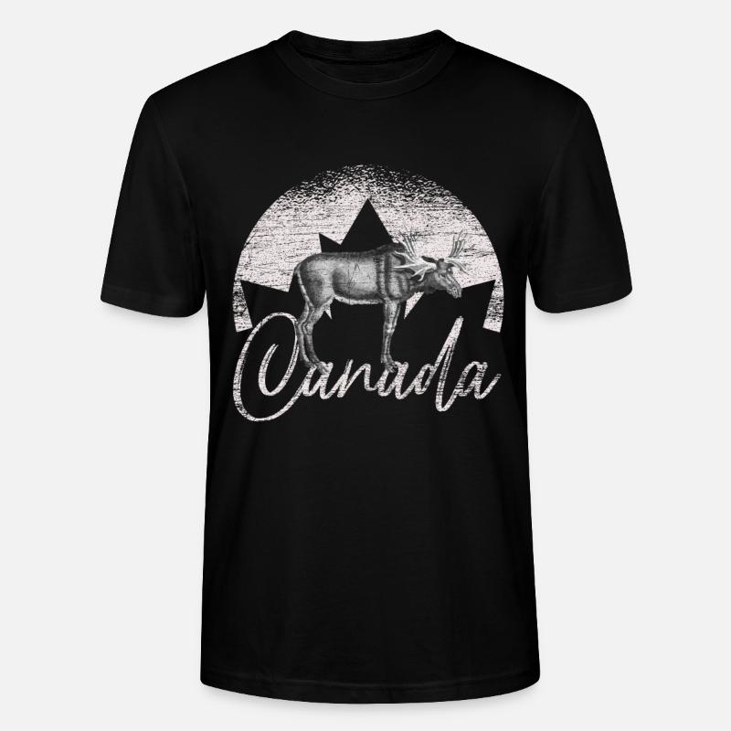 Kanada - Stanley/Stella Unisex Bio-T-Shirt CRAFTER - Schwarz