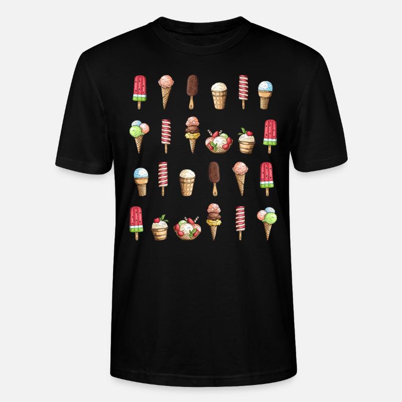 Glace glace - T-shirt bio CRAFTER Stanley Stella Unisexe - noir