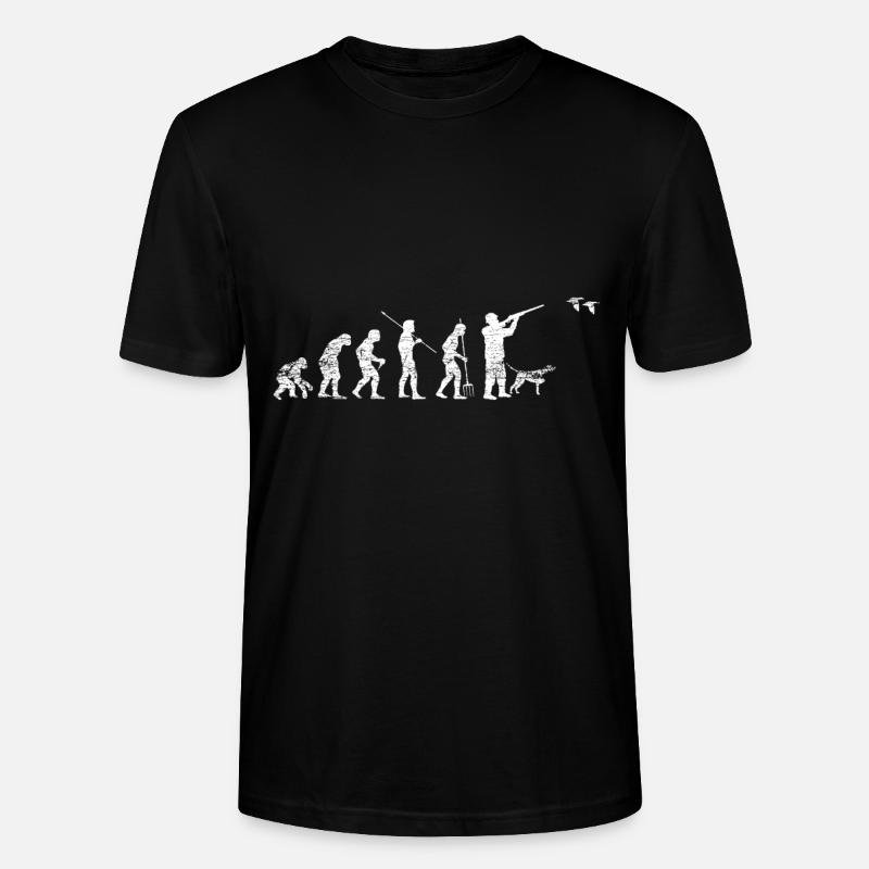 Evolution du chien - T-shirt bio CRAFTER Stanley Stella Unisexe - noir