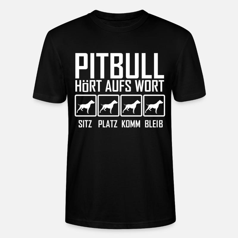 Pit Bull - Stanley/Stella Unisex Bio-T-Shirt CRAFTER - Schwarz