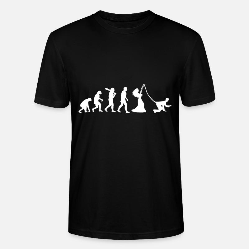Bräutigam Evolution - Stanley/Stella Unisex Bio-T-Shirt CRAFTER - Schwarz
