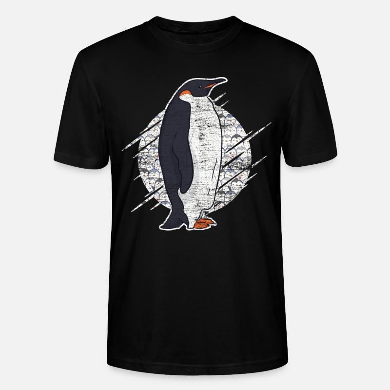 Pinguin Kaiserpinguin - Stanley/Stella Unisex Bio-T-Shirt CRAFTER - Schwarz