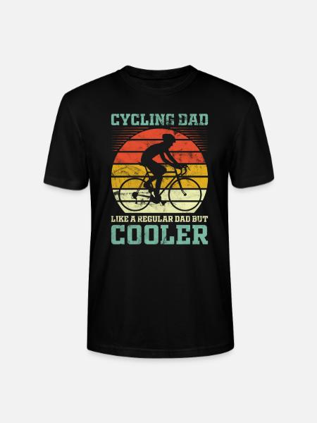 Birthday bicycle dad - Stanley/Stella CRAFTER Unisex Organic T-Shirt - black