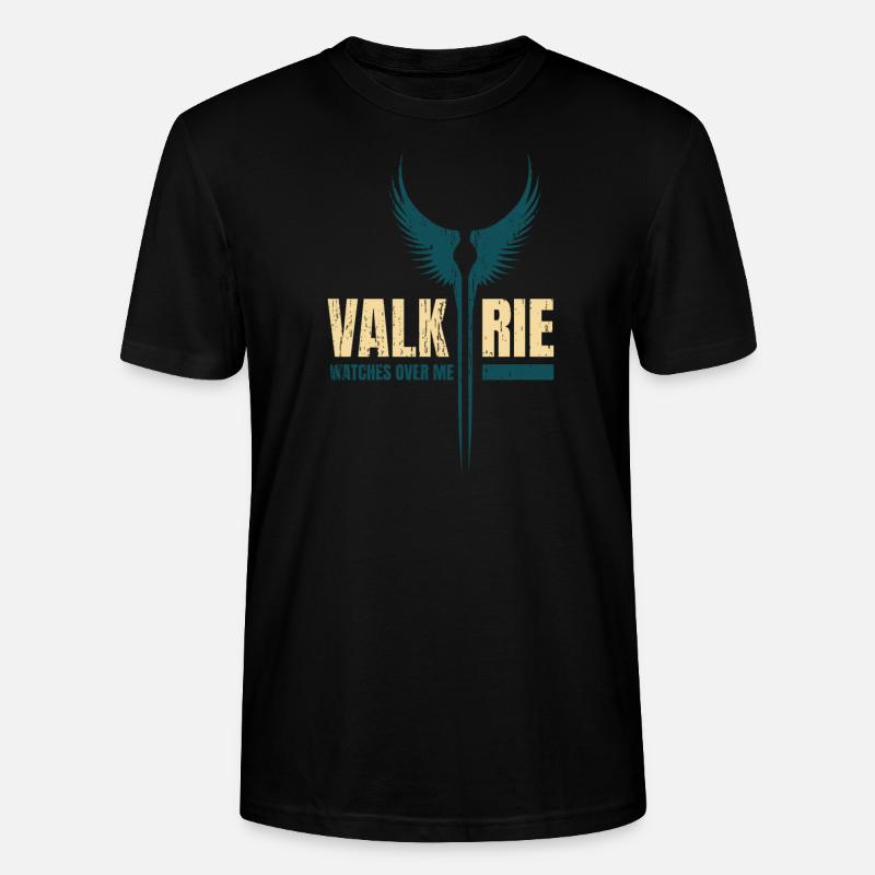 Ailes Vikings Valkyrie - T-shirt bio CRAFTER Stanley Stella Unisexe - noir