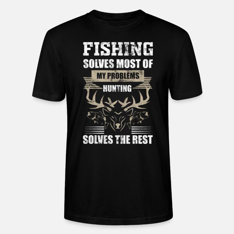 Pêche pêche chasse - T-shirt bio CRAFTER Stanley Stella Unisexe - noir