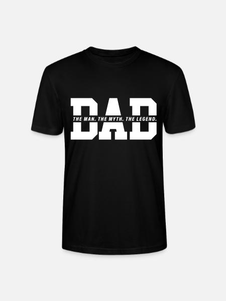 DAD, The Myth - Stanley/Stella CRAFTER Unisex Organic T-Shirt - black