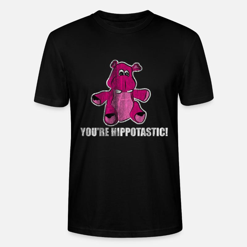 Nilpferd - Stanley/Stella Unisex Bio-T-Shirt CRAFTER - Schwarz