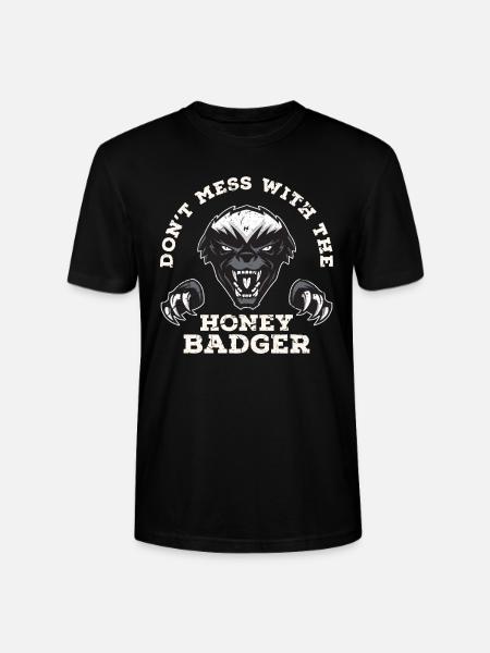 Honigdachs Jäger - Stanley/Stella Unisex Bio-T-Shirt CRAFTER - Schwarz