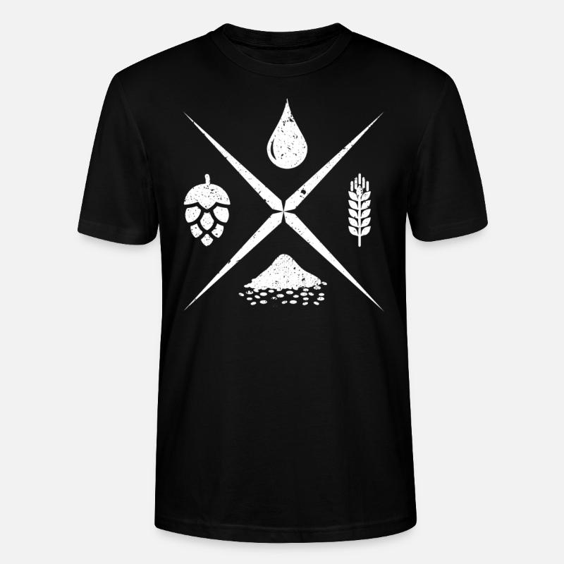 Bier - Stanley/Stella Unisex Bio-T-Shirt CRAFTER - Schwarz
