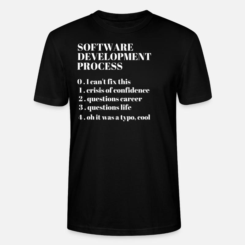 Softwareentwicklung Funny Coding Programming - Stanley/Stella Unisex Bio-T-Shirt CRAFTER - Schwarz