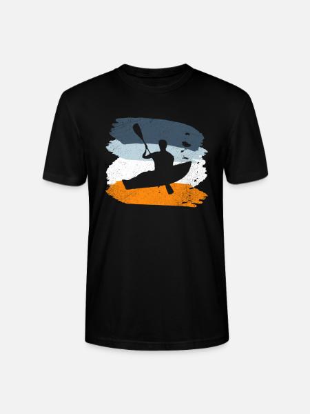 canoe kayak row - Stanley/Stella CRAFTER Unisex Organic T-Shirt - black