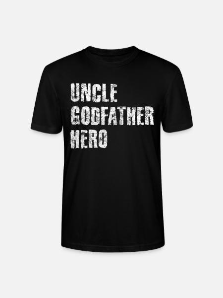 Uncle family gift - Stanley/Stella CRAFTER Unisex Organic T-Shirt - black