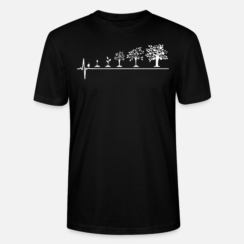 Plants evolution - Stanley/Stella CRAFTER Unisex Organic T-Shirt - black