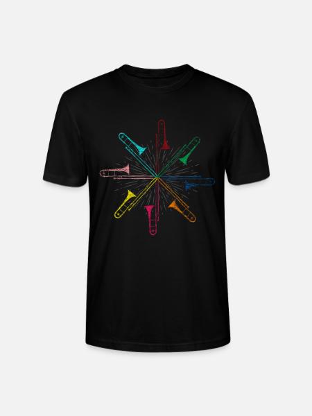 Trombone musical instrument - Stanley/Stella CRAFTER Unisex Organic T-Shirt - black