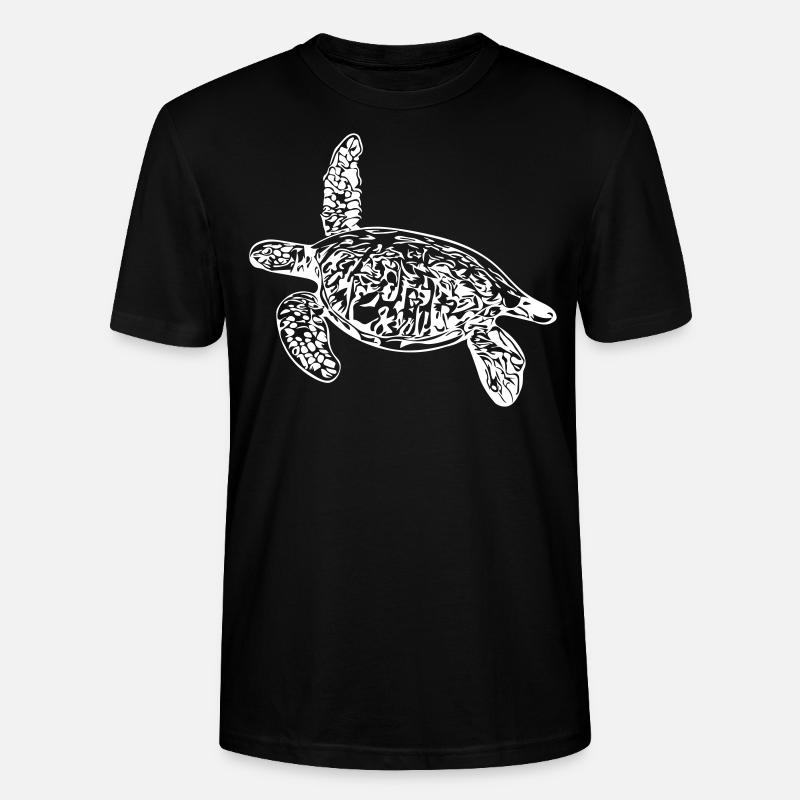 Schildkröte - Vector Design - Stanley/Stella Unisex Bio-T-Shirt CRAFTER - Schwarz
