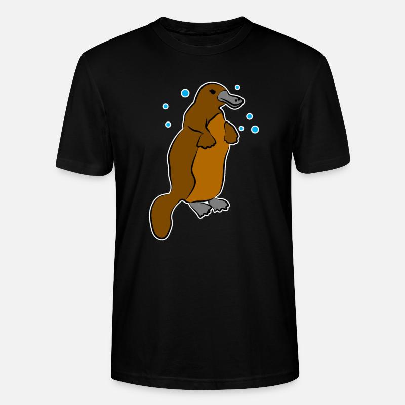 ornithorynque - T-shirt bio CRAFTER Stanley Stella Unisexe - noir